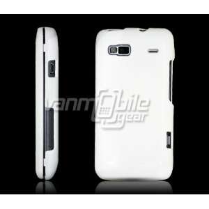  White Hard 2 Pc Glossy Case + Screen Protector for T 