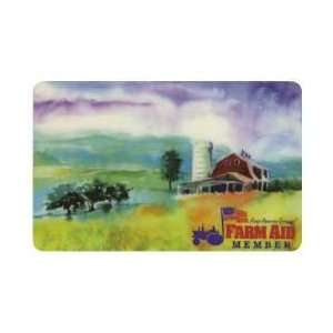  Collectible Phone Card 5m Farm Aid Painting Promotional 
