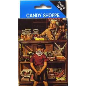   : The Saturday Evening Post CANDY SHOPPE Playing Cards: Toys & Games