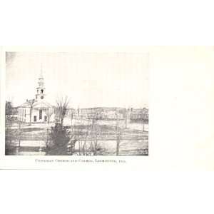 1905 Vintage Postcard Unitarian Church and Common   Leominster 