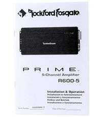 Rockford Fosgate R600 5 600 Watt RMS 5 Channel Amplifier Car Audio Amp 