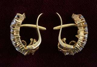  Diamond & Gold Earrings   American 1890s   Art Nouveau   22kt