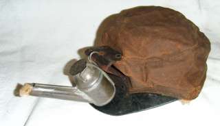 Antique Miners Tin Oil Headlamp Lamp Mining Vintage Hat Cap  