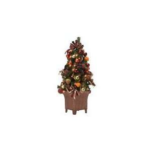  30 Inch Topiary Tree Pre Lit with 35 Clear Lights: Home & Kitchen