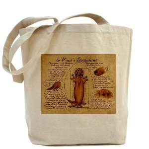  LH Da Vinci Doxie Funny Tote Bag by CafePress: Beauty