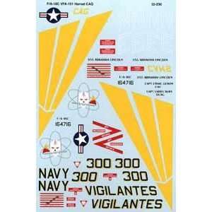  FA 18 C Hornet VFA 151, USS Abraham Lincoln (1/32 decals 