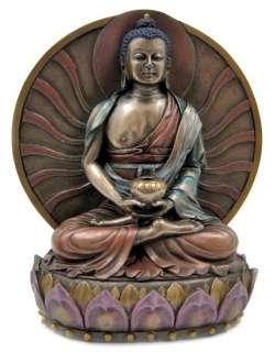 Buddha Amitabha Bronzed Finish Statue Buddhist  