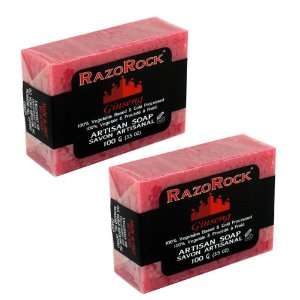  RazoRock Ginseng Artisan Bar Soap 100g   2 Pack Health 