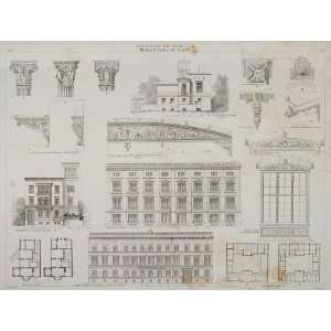   Academy for Architects Berlin   Original Lithograph