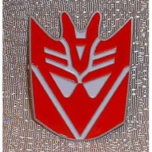  Transformers DECEPTICON Red Face Logo Enamel BADGE 