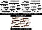 BrickArms 2.5 Scale Set of 3 Summer 2012 Weapons Packs