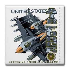  Tile Coaster (Set 4) United States Air Force Defending 