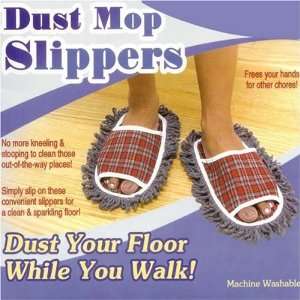  As Seen On TV Dust Mop Slippers, Blue dust mop slippers 