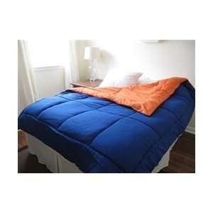  Blue/Orange Reversible College Comforter   Twin XL