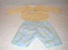 Adora Name Your Own Baby Clothing Blue Seal Print 3 pc  