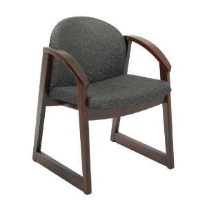  Safco Urbane® Mahogany Side Chair with Arms