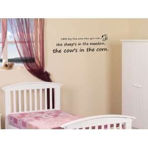   Little Boy Blue Come Blow Your Horn Vinyl Wall Decal