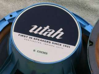 Pair vintage Utah 12 Full range Speakers with Whizzer cones HF12PC 2 
