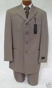 Andrew Fezza Brown / Taupe Tuxedo w/ Pants Prom 40R  