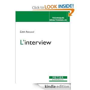 interview (French Edition): Edith Rémond:  Kindle Store