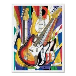  Rock Jazz Bass Poster