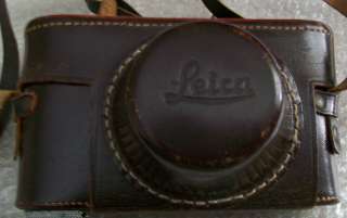Vintage Brown Leather Leica Camera Case (2)  