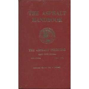  The Asphalt Handbook April 1965 Edition (Manual Series No 
