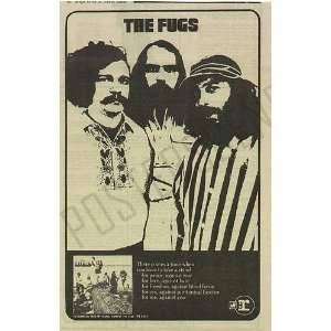 The Fugs Crawled Into My Hand LP Promo Ad 1968 