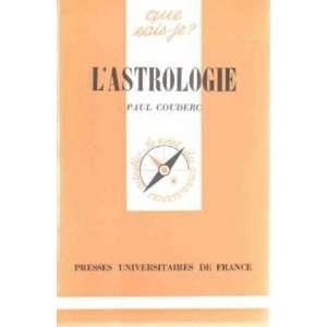  Lastrologie Couderc Paul Books