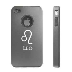   4G Silver D1053 Aluminum & Silicone Case Cover Horoscope Astrology Leo