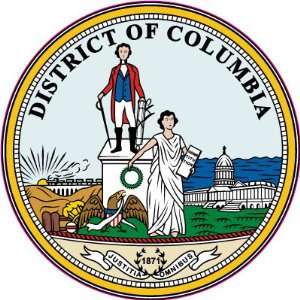 District of Columbia United States Car Bumper Sticker Decal 4.5x4.5