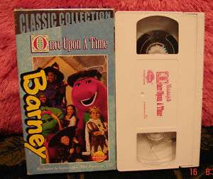 BARNEYS ONCE UPON A TIME VHS Actimates StellaStorytell 045986022509 