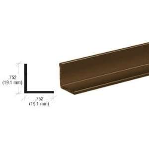   Bronze Electro Static Paint 3/4 Aluminum Angle Extrusion   12 ft Long