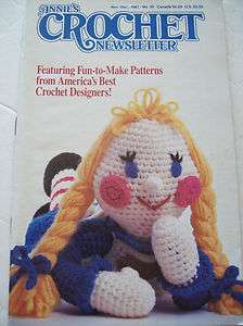 Nov Dec 1987 Annies Crochet Craft Pattern Newsletter #30 Rag Doll 