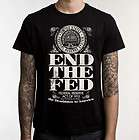 END THE FED t shirt (distressed design) + FREE Ron Paul 2012 