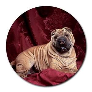   pei puppy Round Mousepad Mouse Pad Great Gift Idea
