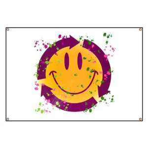  Banner Recycle Symbol Smiley Face 