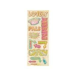  Urban Rhapsody Words Adhesive Chipboard