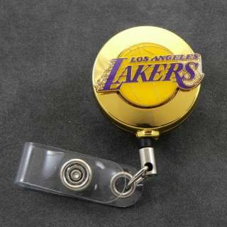 Los Angeles Lakers retractable ID badge holder reel