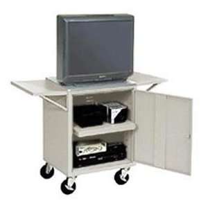   Of 2 Gray Side Shelves For Security Audio Visual Cart: Office Products