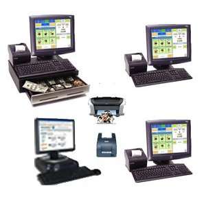  uTouchPOS Restaurant 3 Station Touchscreen POS Point of 
