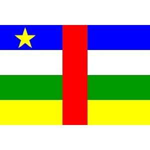  Central African Republic Flag 4ft x 6ft Nylon   Outdoor 