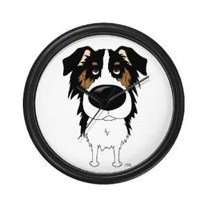  Big Nose Aussie Dogs Wall Clock by  Everything 