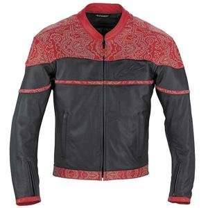  Alpinestars Urban Leather Jacket   Small/Black/Red 