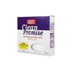  Clean Promise Erasing Sponge   2 pk,(Giant Eagle) Health 
