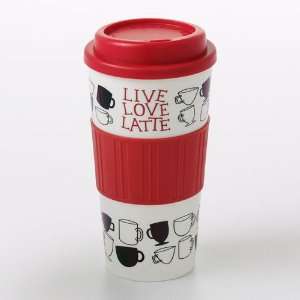  Live Love Latte Travel Mug: Home & Kitchen