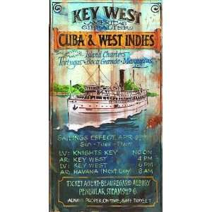  Vintage Beach Signs   Key West Charters: Home & Kitchen