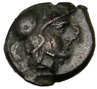 MESEMBRIA 350BC Thrace Athena Wheel Authentic Rare Ancient Greek Coin 