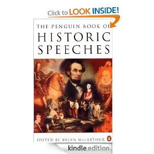 The Penguin Book of Historic Speeches Brian MacArthur  