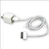 New iPhone 4S Home Car Charger Apple Sync Plug Cable Adapter wall 